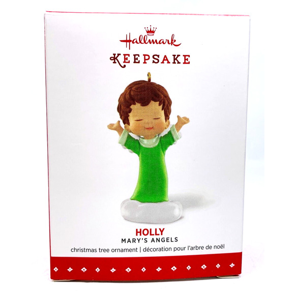 Hallmark Mary's Angels HOLLY Keepsake Ornament 2015 Series‎ #28 Green - Picture 8 of 11